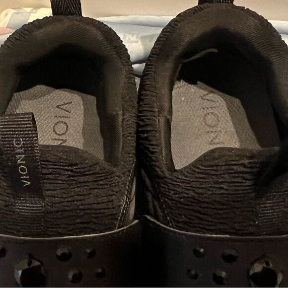 Vionic Dianne Neoprene Slip On Shoes Size 8 Black Rhinestones Comfort - Picture 6 of 7